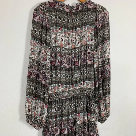 Misa Los Angeles Long Sleeve Dress - Black and White - Picture 10 of 11